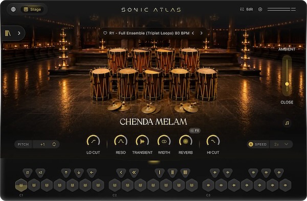 Pitch Innovations「Sonic Atlas: Temple Drums of India Bundle」40名の寺院演奏家による南インド伝統パーカッションを約4,000サンプル収録、3種類のアンサンブルをリアルに演奏できる音源｜DTMプラグインセール