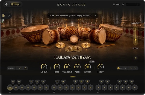 Pitch Innovations「Sonic Atlas: Temple Drums of India Bundle」40名の寺院演奏家による南インド伝統パーカッションを約4,000サンプル収録、3種類のアンサンブルをリアルに演奏できる音源｜DTMプラグインセール