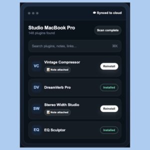 FX Recall「FX Recall」音楽制作プラグインを自動でスキャンして一覧管理できる無料ツール｜DTMプラグインセール