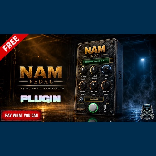 GianluTallica「NAM Pedal A2 – Smart Pedal NAM Loader」EQ機能やバーチャルフットスイッチを搭載し、NAMペダルキャプチャを快適に扱えるVST3プラグイン｜DTMプラグインセール