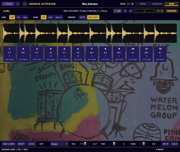 AJITO SOUNDS「Groove Activator」屋敷豪太が自ら叩いたドラムをプラグイン化！京都のプライベートスタジオでヴィンテージ機材を通して収録した生ドラムとAnalog Activator、Slice Activatorを融合した次世代ドラム音源｜DTMプラグインセール