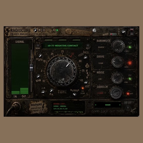Prima Materia Audio「RADIOCORE 4471」音声や効果音を壊れた無線通信・ラジオノイズ・信号崩壊サウンドへ変換できる無料VST3プラグイン｜DTMプラグインセール