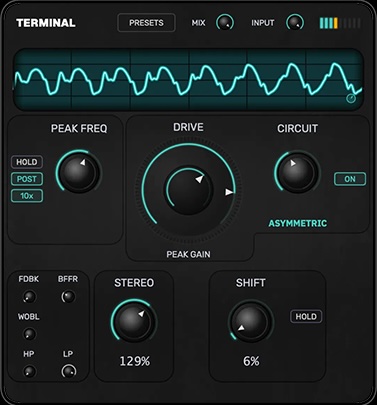 Terminal VST「Terminal – Distortion Feedback Engine」6種類のアナログスタイル回路と自己発振フィードバックを搭載し、ディストーションを楽器のように操れるサウンドデザインプラグイン｜DTMプラグインセール