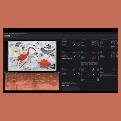 Remo De Vico「AURAL MIRROR」写真・イラスト・絵画を音へ変換し、リアルタイムミキシングやWAV書き出しにも対応した実験的なサウンドデザインツール｜DTMプラグインセール