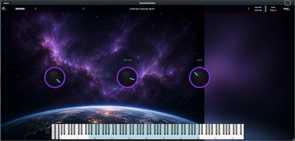 Trevorvennom「Cinematic Granular Synthesizer」VCV Rackで制作したモジュラーシンセのサウンドを手軽に演奏できる、映画音楽やアンビエント制作に最適なグラニュラーシンセライブラリ|DTMプラグインセール