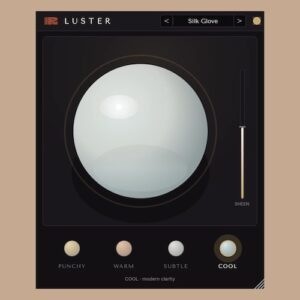 RIPPLES「Luster」ワンノブでEQ・サチュレーション・ステレオ拡張をまとめて処理し、ミックスやマスタリングの音を自然に仕上げられるハーモニックエンハンサー｜DTMプラグインセール