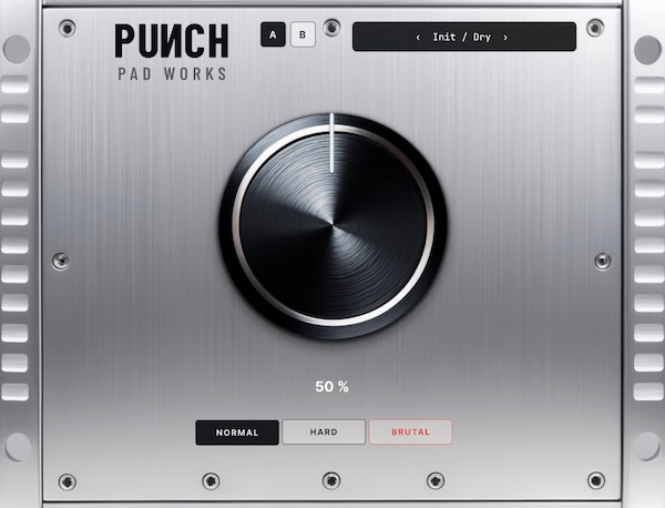 Pad Works「PUNCH」ワンノブでドラムに力強いアタック感とパンチを加えられる無料ドラムバスプラグイン|DTMプラグインセール