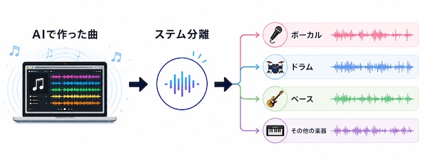 AIで作った曲を自分の曲にする第一歩！ステム分離とは？初心者向けにやさしく解説