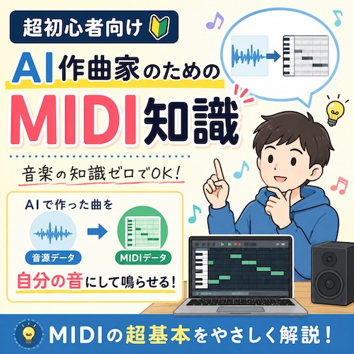 AI作曲家なら知っておきたいMIDIの超基本【音楽知識ゼロでOK】