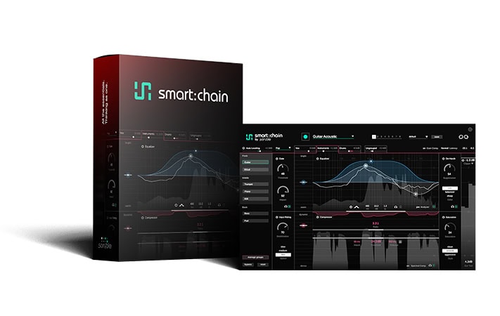 sonible「smart:chain」一度のオーディオ解析でEQ・コンプレッサー・De-Harsh・ゲート・サチュレーションまで最適なスタート地点を提案するAI搭載オールインワンミキシングプラグイン|DTMプラグインセール