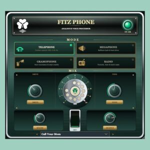 ShamROCK Audio「FITZ PHONE」電話・メガホン・AMラジオ風のボイスサウンドを手軽に再現できるプラグイン｜DTMプラグインセール