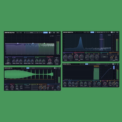 Pinzu「SORYNO」EQ・コンプレッサー・リミッター・ディエッサーを無料で使えるWindows向けVST3ミキシングプラグイン4製品｜DTMプラグインセール