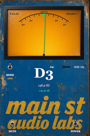 Main St Audio Labs「Vintage Tuner Stompbox」アナログ針式チューナーの操作感を再現したギター・ベース向けチューナープラグイン｜DTMプラグインセール