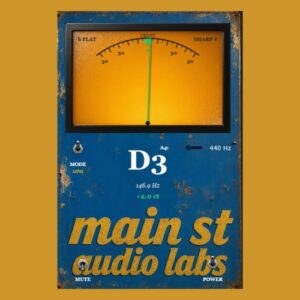 Main St Audio Labs「Vintage Tuner Stompbox」アナログ針式チューナーの操作感を再現したギター・ベース向けチューナープラグイン｜DTMプラグインセール