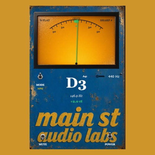 Main St Audio Labs「Vintage Tuner Stompbox」アナログ針式チューナーの操作感を再現したギター・ベース向けチューナープラグイン｜DTMプラグインセール