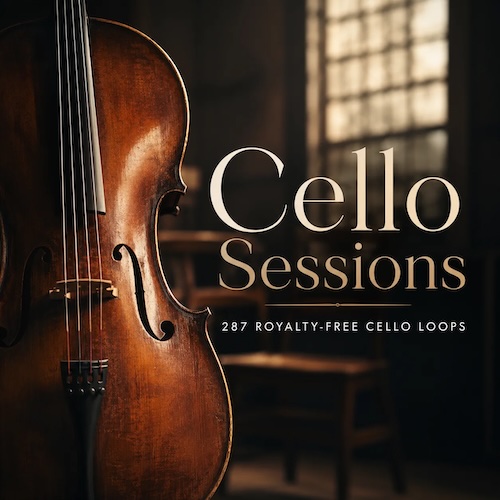 NEW BEARD MEDIA「Cello Sessions – 287 Royalty-Free Cello Loops」ソロ・デュオ・アンサンブル演奏を収録した287種類のリアルなチェロループで、幅広いジャンルの楽曲制作に活用できるサンプルライブラリ｜DTMプラグインセール