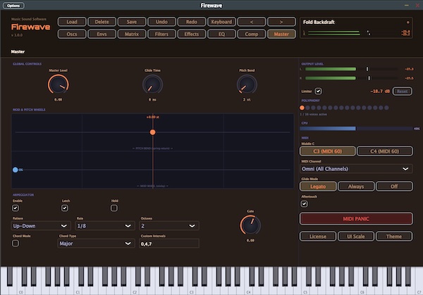 Music Sound Software「Firewave」ウェーブフォールディングに特化したWest Coastスタイルのソフトウェアシンセサイザー｜DTMプラグインセール