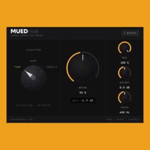 MUED「MUEDrive」Tube・Warm・Consoleの3種類のサウンドキャラクターを切り替えながら音作りができるサチュレーションプラグイン｜DTMプラグインセール