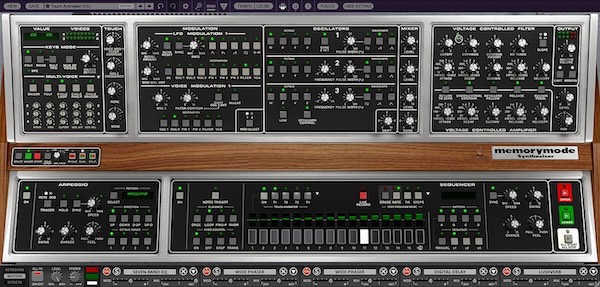 Cherry Audio「Memorymode 2」改良されたアナログモデリング、3VCO、Moog Ladder Filter、MPE、Multi-Voice、Touch Animator、800以上のプリセットを搭載したポリフォニック・アナログシンセ｜DTMプラグインセール