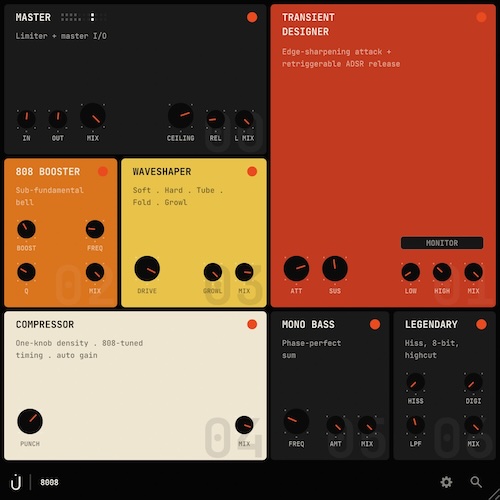 Thenatan「8008 - 808 Sub Bass Shaper」808・サブベース専用設計で低域を思い通りにコントロールできる、7種類のプロセッサーを搭載したオールインワンプラグイン｜DTMプラグインセール