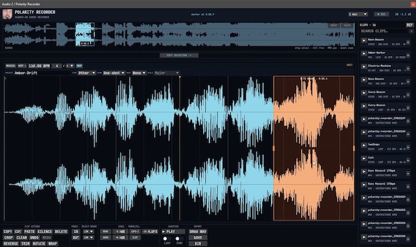 Polarity Productions「Polarity-Recorder」録音ボタンを押し忘れても過去の音声をあとから保存できる常時録音機能を搭載したオーディオレコーダー｜DTMプラグインセール