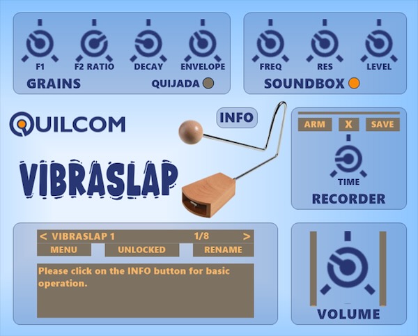 Quilcom「VIBRASLAP」独特なラトルサウンドと自然な演奏感を再現し、幅広い音作りが楽しめるVibraslap音源｜DTMプラグインセール