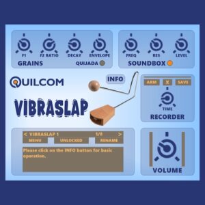 Quilcom「VIBRASLAP」独特なラトルサウンドと自然な演奏感を再現し、幅広い音作りが楽しめるVibraslap音源｜DTMプラグインセール