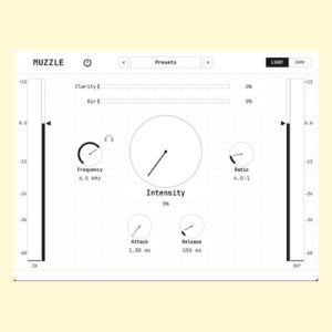Iamlamprey「Muzzle（Free版）」ボーカルのシビランスを自然に抑えられる軽量ディエッサープラグイン｜DTMプラグインセール