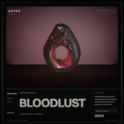 AZPEX AUDIO「SHOOTING STAR、OUTLAST、RESIDENT EVIL、CROCODILE、BLOODLUST」ループやワンショット、MIDIを収録！Boom Bap・UK Garage・Jerk Drill・Hoodtrap向けの高品質ドラムキット｜DTMプラグインセール