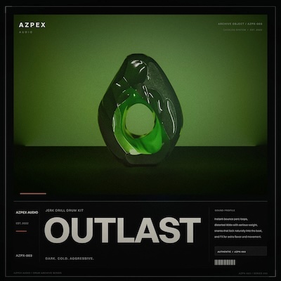 AZPEX AUDIO「SHOOTING STAR、OUTLAST、RESIDENT EVIL、CROCODILE、BLOODLUST」ループやワンショット、MIDIを収録！Boom Bap・UK Garage・Jerk Drill・Hoodtrap向けの高品質ドラムキット｜DTMプラグインセール
