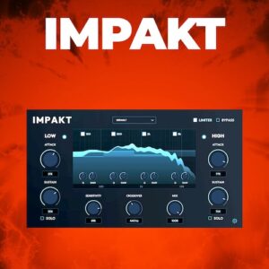 Full FX Media「Impakt」キックやスネアのパンチ感を損なわずに調整できる、デュアルバンド処理対応トランジェントシェイパー｜DTMプラグインセール