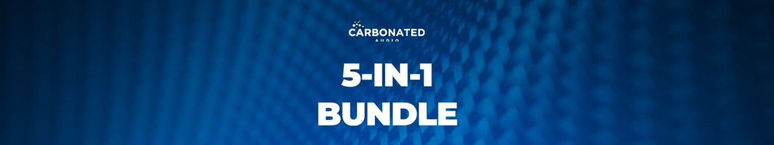 Carbonated Audio「5-in-1 Bundle」サチュレーション・ディエッサー・サイドチェイン・マルチエフェクト・チップチューンサウンドまで、5種類のエフェクトで幅広い音作りに対応するプラグインバンドル|DTMプラグインセール
