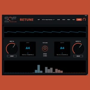 Sound Overflow「RETUNE」440Hzから432Hzをはじめとする基準チューニングへ自然に変換できる高精度オーディオプラグイン｜DTMプラグインセール