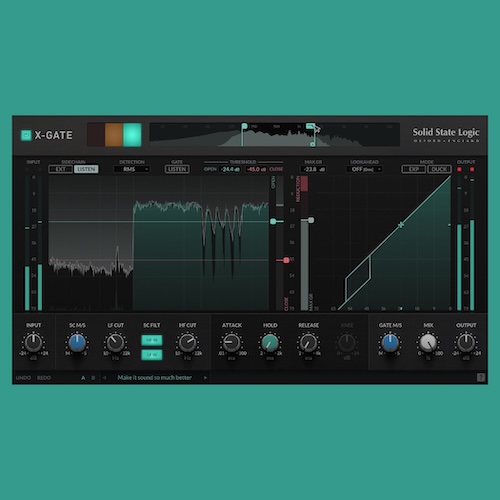 Solid State Logic「SSL X-Gate」不要な音だけを狙って正確に処理し、自然なゲートから大胆なダッキングまで自在にコントロールする高精度ゲートプラグイン｜DTMプラグインセール
