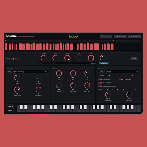 Fanan Team「Domina」6桁のシード値から6億7,200万通り以上のアルペジオを自動生成できるMIDIアルペジエーター｜DTMプラグインセール