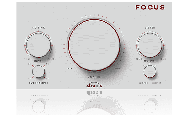 Stranis Audio「FOCUS」1つのマクロノブでコンプレッション・サチュレーション・クリッピング・リミッターまで5種類のダイナミクス処理をまとめてコントロールできるミックスプラグイン|DTMプラグインセール