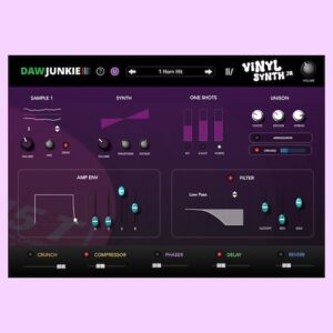 DAWJunkie「VinylSynth Jr」実際のレコード音源をもとにした3種類のサウンドジェネレーターを搭載したソフトシンセ｜DTMプラグインセール
