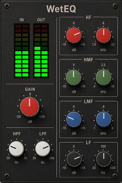 WET VST「WetEQ、WetCompressor」英国製コンソールEQと76スタイルFETコンプレッサーを再現したオープンソースVST3プラグイン｜DTMプラグインセール