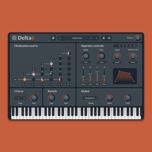 Hivetune「Delta6 Free」自由なルーティングで思い通りの音作りを楽しめる無料FMシンセサイザー｜DTMプラグインセール
