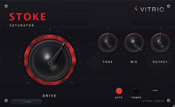 Vitric Audio「Stoke Saturator」低域やパンチ感を保ったまま自然な倍音を加えられるアナログスタイルのサチュレーション|DTMプラグインセール