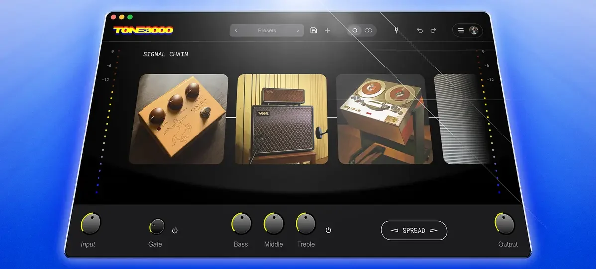 TONE3000「TONE3000 Plugin」アンプ・キャビネット・ペダルまで再現できるNAM対応ギターアンプモデリングプラグイン|DTMプラグインセール
