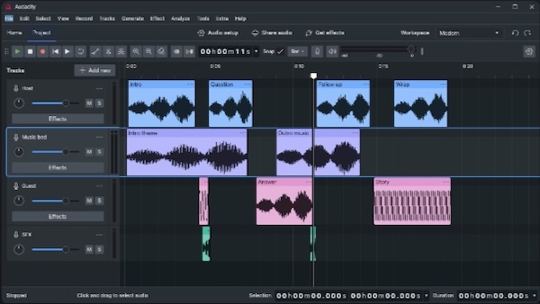 Audacity「Audacity 4」インターフェースと編集体験を大幅に刷新した定番のオーディオ編集ソフト｜DTMプラグインセール