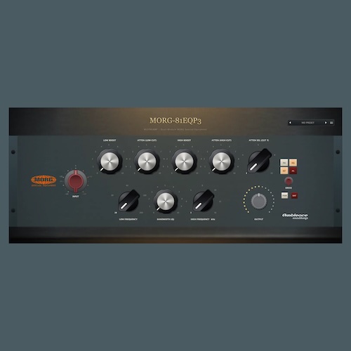 Evertone「MORG-81EQP3」低域のBoostとCutを同じ周波数へ同時にかけることで生まれる、単純なEQでは作りにくいローエンド!パッシブEQならではの同時Boost/Cutアプローチを採用したPreamp EQプラグイン|DTMプラグインセール