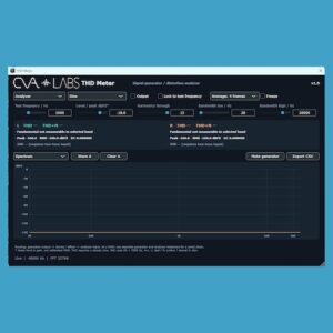 CVA Labs「THD Meter」THD・THD+N・IMD・高調波をリアルタイムで測定できる高精度オーディオ解析ツール｜DTMプラグインセール