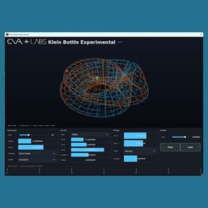 CVA Labs「Klein Bottle Experimental」クラインの壺やメビウスの帯を音響共鳴体として利用できる、実験的な物理モデリングシンセサイザー｜DTMプラグインセール