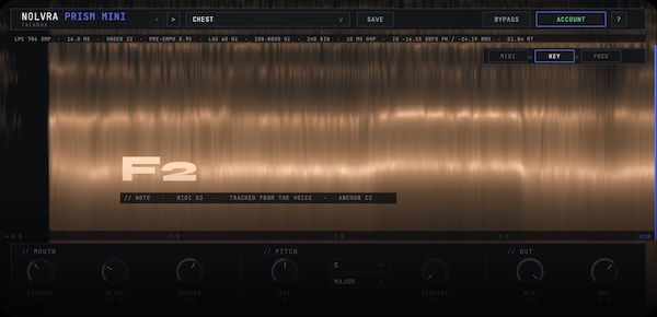 Nolvra「PRISM MINI」キャリア音源内蔵でシンセ不要、ボーカルに挿すだけで使えるTalkboxプラグイン｜DTMプラグインセール