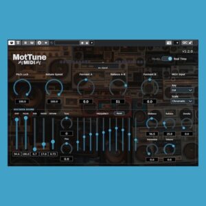 DeeJei.Tokyo「MotTune MIDI」MIDI入力で歌声をリアルタイムにピッチ補正できる無料のボコーダープラグイン｜DTMプラグインセール