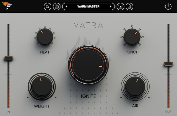 Flame Sound「VATRA」5つのノブだけでミックスを太く・温かく・迫力あるサウンドへ仕上げるミックスフィニッシャープラグイン｜DTMプラグインセール