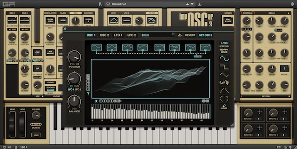 GForce「impOSCar3」OSCar伝統のデジタル×アナログ・ハイブリッド構造はそのままに、256ステップWavetableと1800以上のプリセットで大幅進化したソフトシンセサイザー|DTMプラグインセール