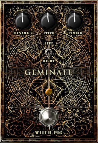 Witch Pig「Geminate」シングルトラックを自然なダブルトラッキング風サウンドに変え、音に厚み・広がり・ステレオ感を加えられる無料プラグイン｜DTMプラグインセール